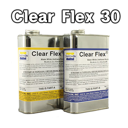 Clear Flex 30 (0.88kg) - 부드러운 투명 연질 우레탄 고무 (경도 30)
